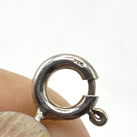 Red Jasper Cabochon .925 Sterling Silver Bezel Set Link Bracelet 7.5" Artisan - Picture 8 of 10